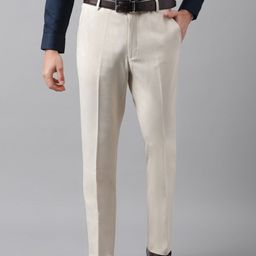 SUBTRACT Men Slim Fit Wrinkle Free Flat-Front Formal Trousers-image-70