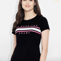 Fabflee Pack Of 2 Typography Printed Cotton T-shirt-image-58