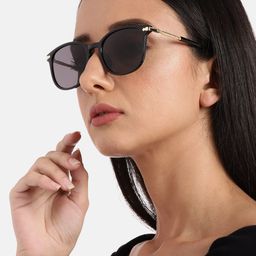 Voyage Women Black UV Protected Wayfarer Sunglasses A3046MG3182-29