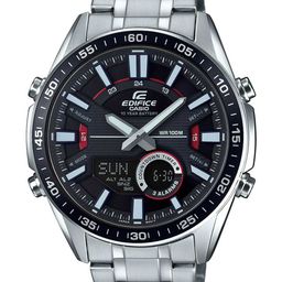 CASIO Edifice Men Black Chronograph Analogue and Digital Watch EX438 EFV-C100D-1AVDF-42