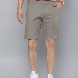 Mast & Harbour Men Grey Solid Chino Shorts-image-56