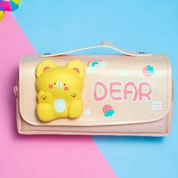 YK Self Design Zippered Pencil Case-33