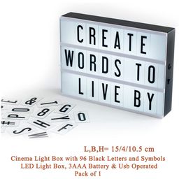 Archies White & Black Printed Diwali Light Box With Letters-19