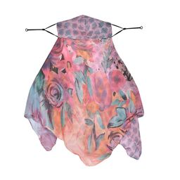 SWAYAM Women Multicoloured Printed 3-Ply Anti-Pollution Reusable Protective Outdoor Mask Cum Scarf-29