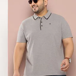 Sztori Men Plus Size Polo Collar Pure Cotton T-shirt-image-36