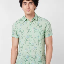SPYKAR Floral Printed Cotton Shirt-image-31