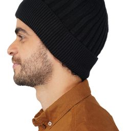 iSWEVEN Unisex Black Beanie-image-68