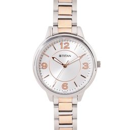 Titan Women Textured Dial & Stainless Steel Bracelet Style Strap Analogue Watch 2617KM01-picture-7