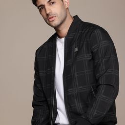 Nautica Checked Bomber Jacket-image-10