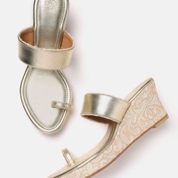 House of Pataudi Ethnic Wedge Heels-54