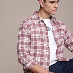 Roadster Men Checked Relaxed Fit Casual Shirt-image-47
