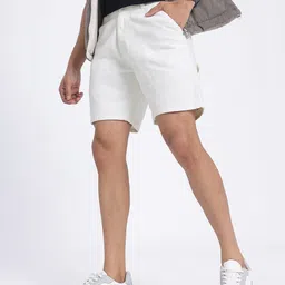glitchez Men Denim Daze Mid Rise Denim Shorts-image-54