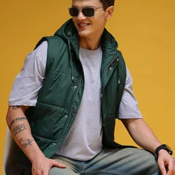 here&now The Roadster Life Co. Mock Collar Regular Fit Gilet Jacket-picture-5