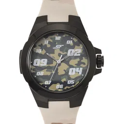 Sonata Men Super Fiber Economy Dial & Straps Analogue Watch NP77114PP03W-54