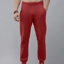 Roadster Men Red Solid Joggers-image-47