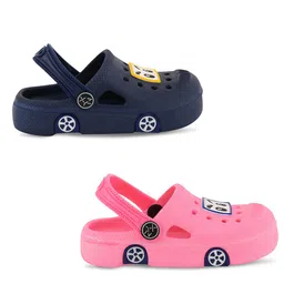 Smartots Kids Set Of 2 Self Design Rubber Clogs-92