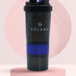 Solara Blue & Black Protein Shaker Bottle- 650 ml-image-76