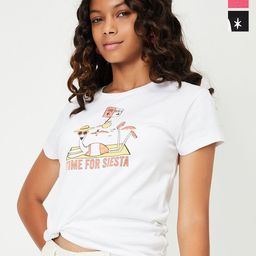 max Girls Typography 3 Printed Applique T-shirt-image-75