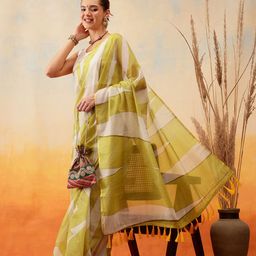 Silk Land Leheriya Chanderi Ready to Wear Saree-13