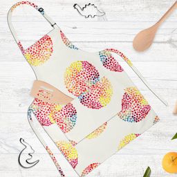 ArtzFolio Beige & Pink Printed Pure Cotton Apron-30