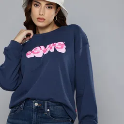 Levis Pure Cotton Brand Logo Printed Sweatshirt-image-67