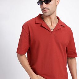 glitchez Classic Vibe Cuban Collar Relaxed Fit T-shirt-image-52