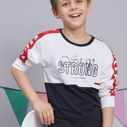 Monte Carlo Boys White Colourblocked Sweatshirt-picture-46