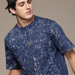 R.Code by The Roadster Life Co. Men Tie and Dye Printed Relaxed Fit T-shirt-picture-11