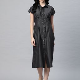 Cottinfab Denim Shirt Midi Dress-picture-57