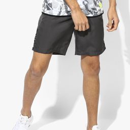 Dark Grey Printed Shorts-image-32