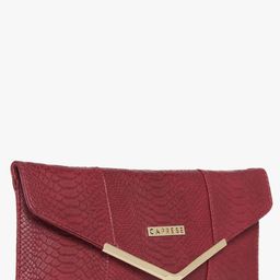 Dana Crimson Maroon Medium Clutch-image-23