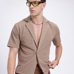 glitchez Elevated Casuals Seersucker Shirt-image-78