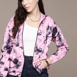 Roadster Women Printed Hooded Sweatshirt-image-10