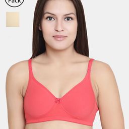 Floret Pack of 2 Solid Non-Wired Lightly Padded T-shirt Bras F20560-image-54