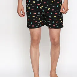 The Souled Store Black & Red 90s Gamer Printed Pure Cotton Boxers 84033-picture-12