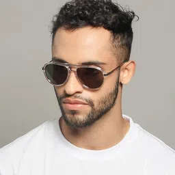 IDEE Men Aviator Sunglasses With UV Protected Lens IDS2914C3SG-7