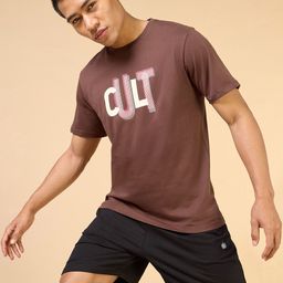 CULT Men Typography Printed Training Sculpted Comfortech Cotton T-shirt-image-43