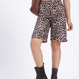 glitchez Women Animal Print Bermuda Shorts-31