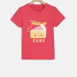MINI KLUB Girls Red Printed Pure Cotton Top-image-59