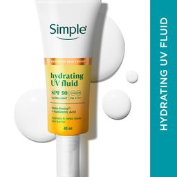 Simple Hydrating UV Fluid SPF50 PA++++ Sunscreen with Hyaluronic Acid for Dry Skin - 40 ml-image-24