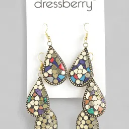 DressBerry Set Of 3 Contemporary Drop Earrings-picture-7