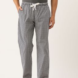 ETC Men Checked Mid-Rise Lounge Pants-image-20