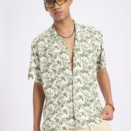 glitchez Grandeur Gardenia Relaxed Fit Shirt-image-31