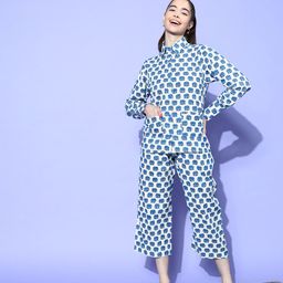 Secret Wish Women Printed Cotton Night suit-image-22