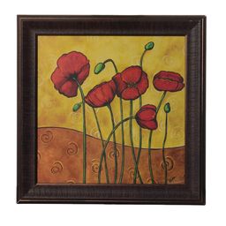 eCraftIndia Multicoloured Floral UV Framed Wall Art-18