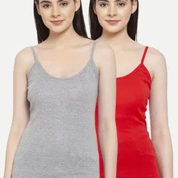 Friskers Women Pack Of 2 Solid Camisoles H-03-04-S-image-54