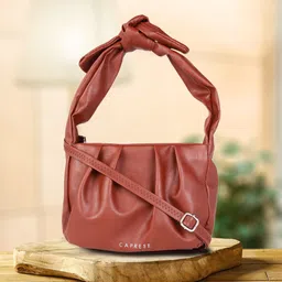 Caprese Rust Structured Handheld Bag-picture-47