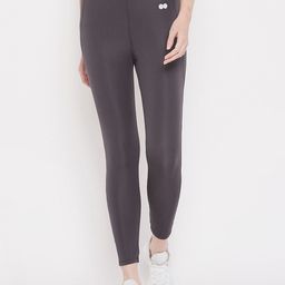 Clovia Women Grey Solid Tights-picture-22