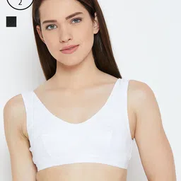 Lady Lyka Women Pack of 2 Beginners Bras TEENAGER-WHT-BLK-image-57