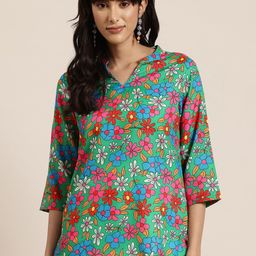 HERE&NOW Floral Printed Kurti-picture-42